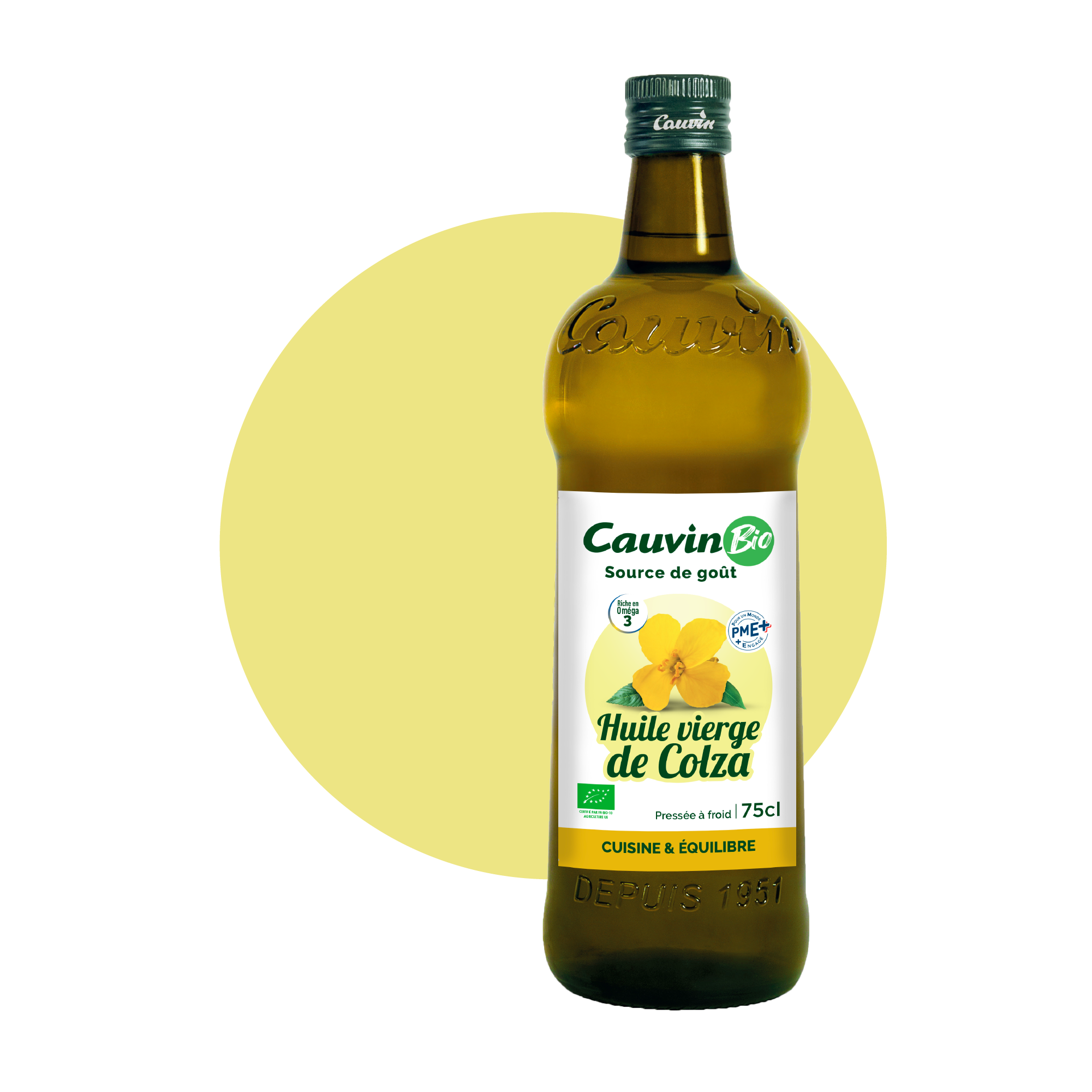 Huile vierge de Colza BIO Huile Cauvin