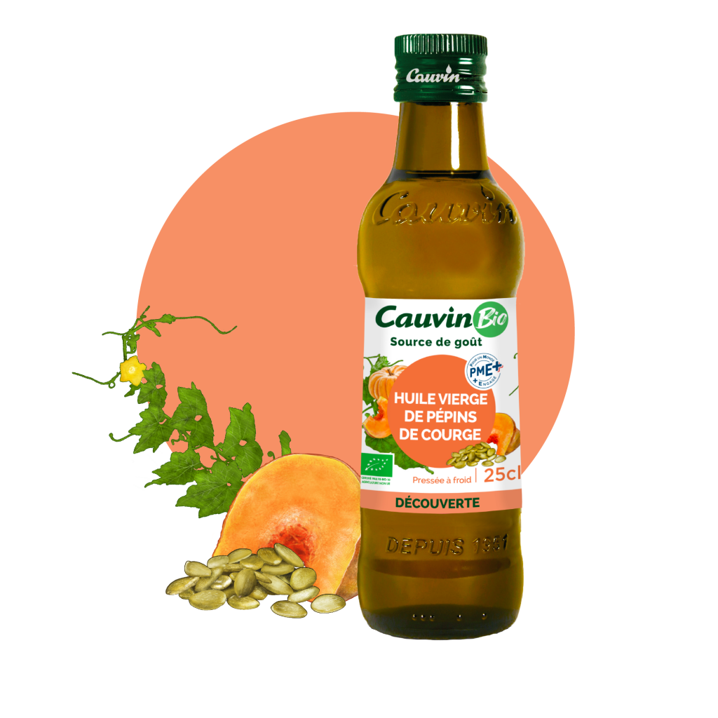 Huile vierge de Pépins de Courge BIO - Huile Cauvin