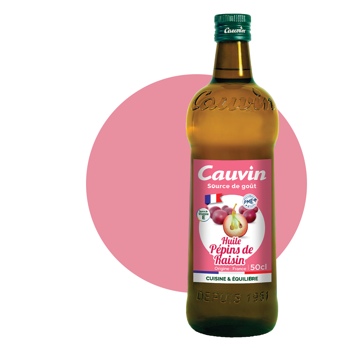 Huile pépins de raisin Huile Cauvin