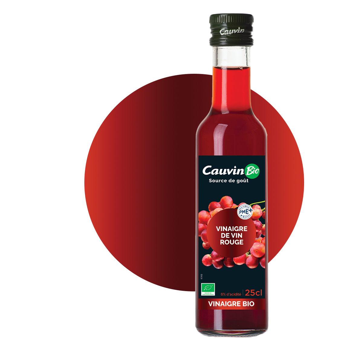 Vinaigre de Vin Rouge BIO Huile Cauvin