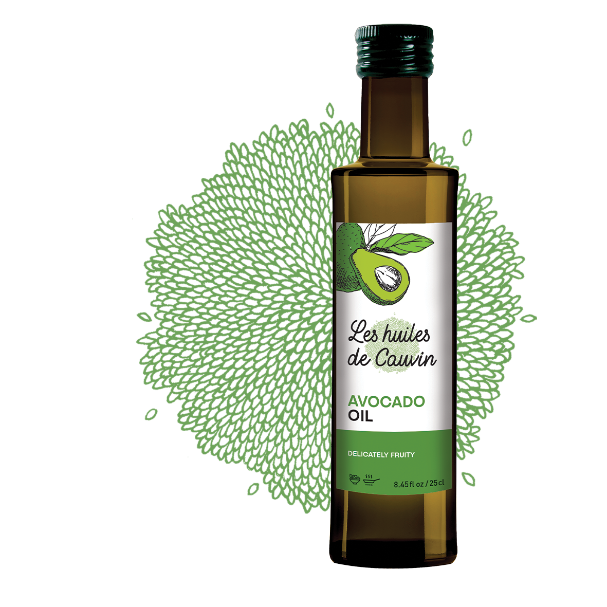 Huile D'avocat Pure 100% - Goût Intense Et Fruité - 250 Ml - Pour Cuisine Et Vinaigrettes - Neuf Sous Emballage