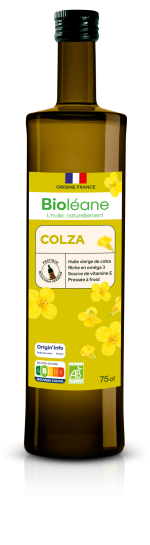 Huile vierge de colza bio